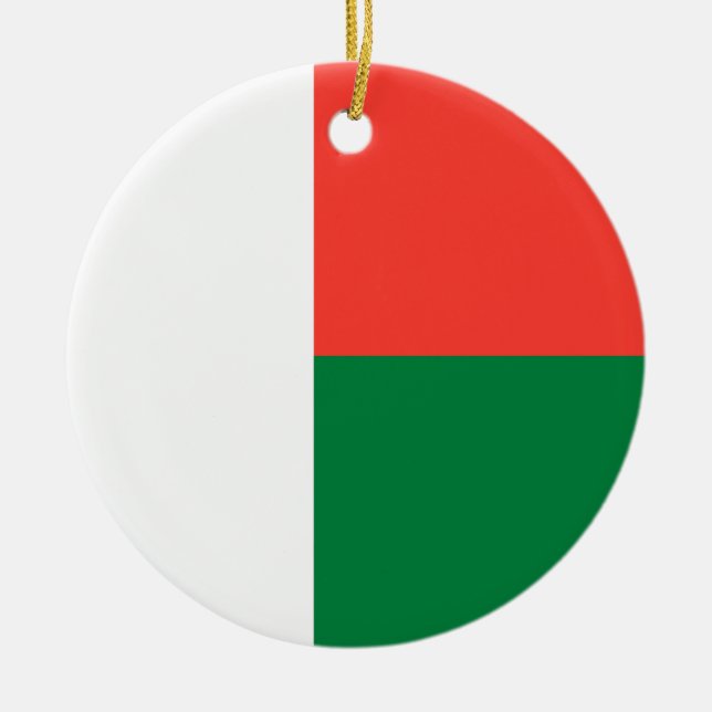 Flagga Madagaskar Ornament (Framsidan)