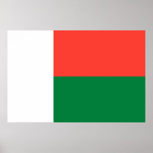 Flagga Madagaskar Poster