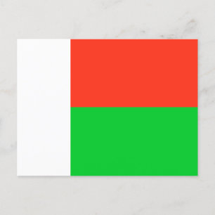 Flagga Madagaskar Vykort
