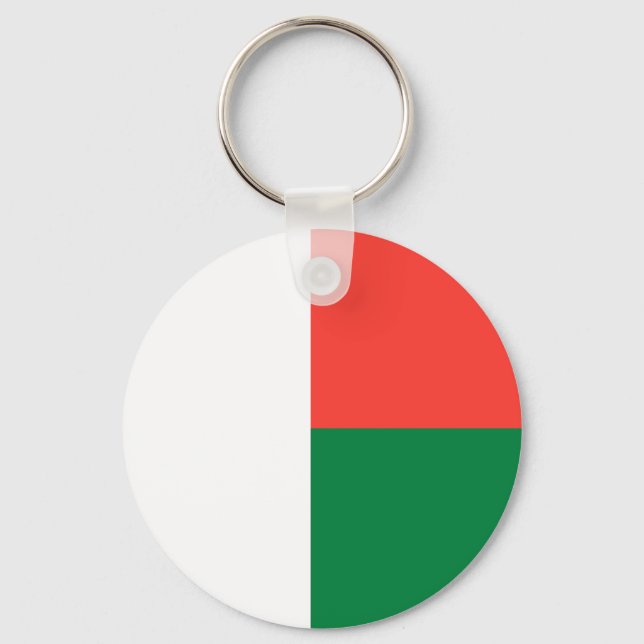 Flagga Madagaskars nyckelkedja Nyckelring (Framsida)