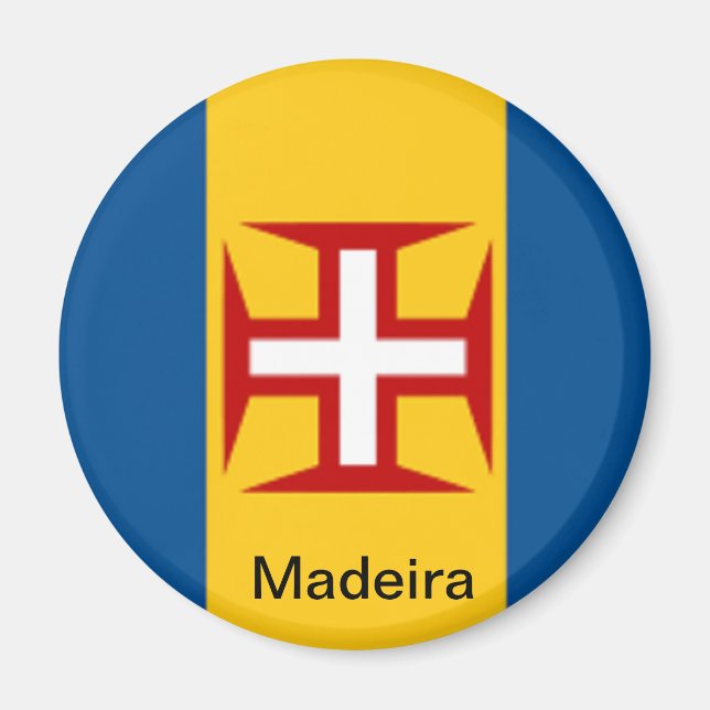 Flagga Madeira Magnet (Framsidan)