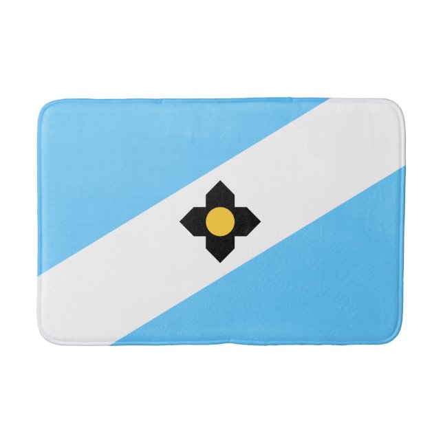 Flagga Madison, Wisconsin Bathroom Mat Badrumsmatta (Framsidan)
