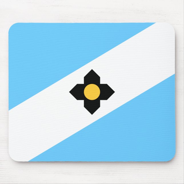 Flagga Madison, Wisconsin Mouse Pad Musmatta (Framsidan)