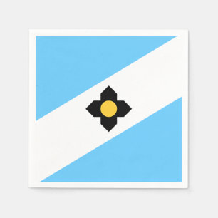 Flagga Madison, Wisconsin Napkins Pappersservett
