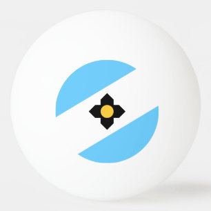 Flagga Madison, Wisconsin Ping-Pong Ball Pingisboll