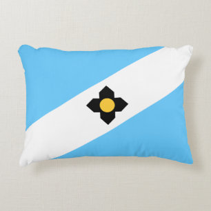 Flagga Madison, Wisconsin Prydnadskudde