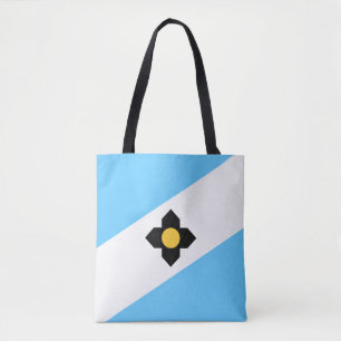 Flagga Madison, Wisconsin Tote Bag Tygkasse