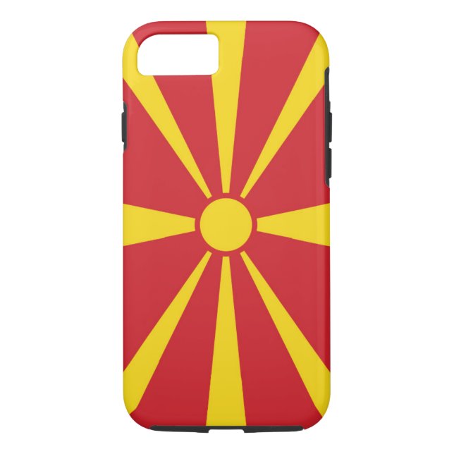 Flagga Makedonien Case-Mate iPhone Skal (Baksida)