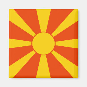 Flagga Makedonien Magnet