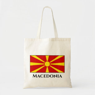 Flagga Makedonien (Makedonien) Tygkasse