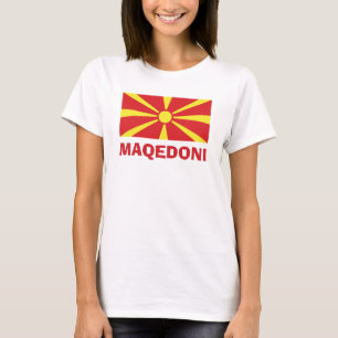 Flagga Makedonien Maqedoni T-Shirt