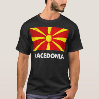 Flagga Makedonien T Shirt