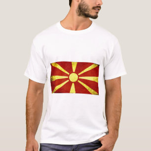 Flagga Makedonien T Shirt