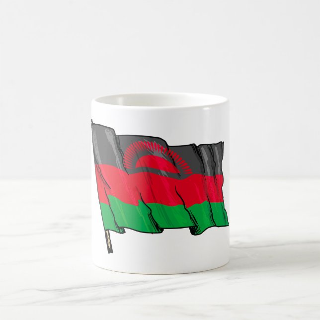 Flagga Malawi Kaffemugg (Skapare uppladdad)