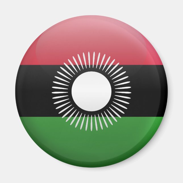 Flagga Malawi Magnet (Framsidan)