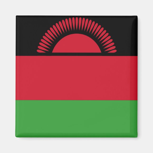 Flagga Malawi Magnet (Framsidan)