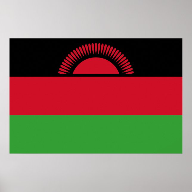 Flagga Malawi Poster (Framsidan)