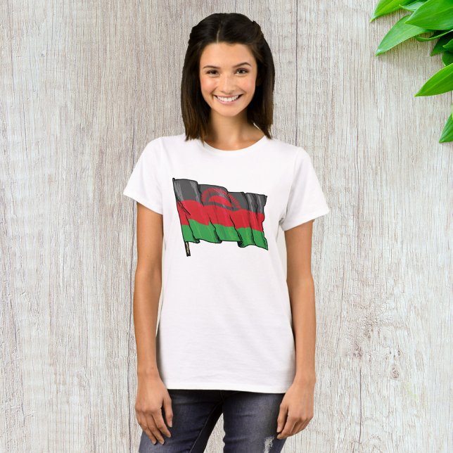 Flagga Malawi T Shirt (Skapare uppladdad)