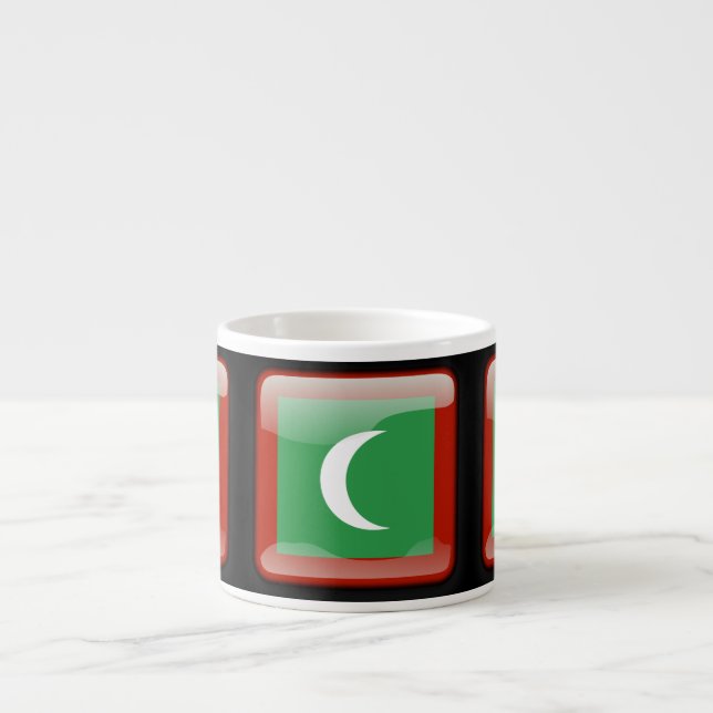Flagga Maldiverna Espressomugg (Framsidan)