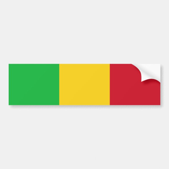 Flagga Mali Bildekal (Framsidan)