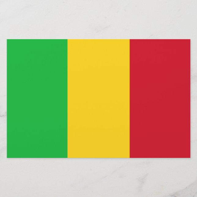 Flagga Mali Brevpapper (Framsida)