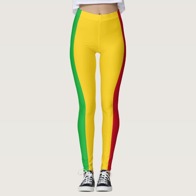 Flagga Mali Leggings (Framsida)