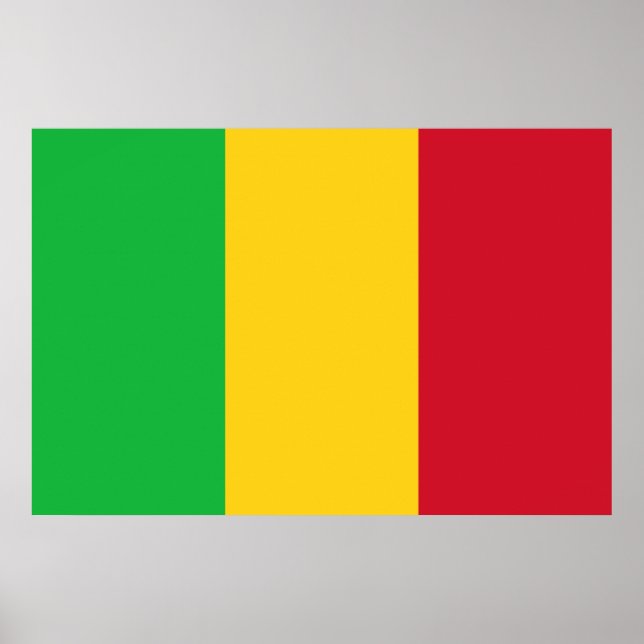 Flagga Mali Poster (Framsidan)