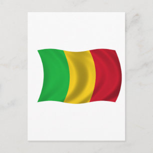 Flagga Mali Vykort