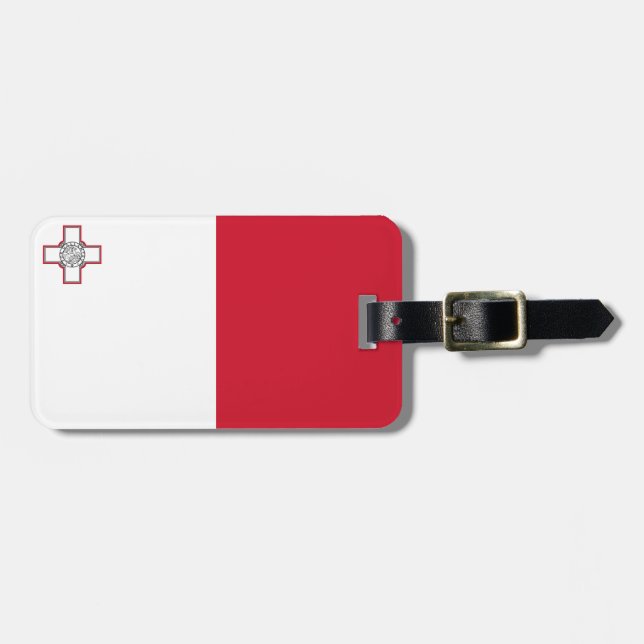 Flagga Malta Bagagebricka (Horisontell Framsida)