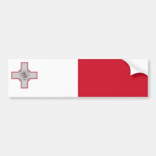 Flagga Malta Bildekal