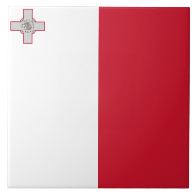 Flagga Malta Kakelplatta (Framsidan)
