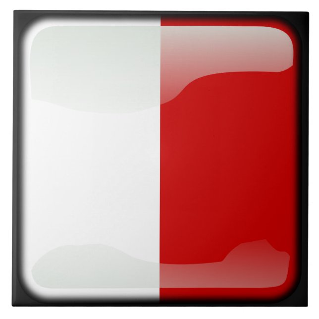 Flagga Malta Kakelplatta (Framsidan)