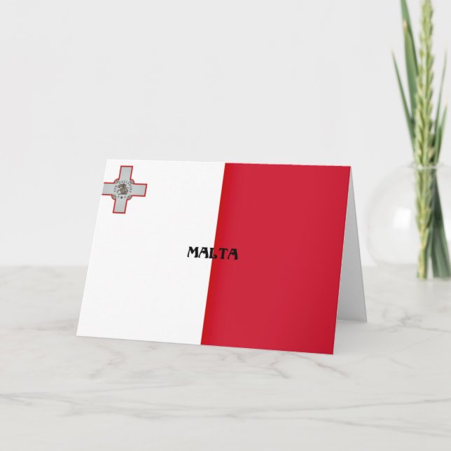 Flagga Malta Kort (Framsida)