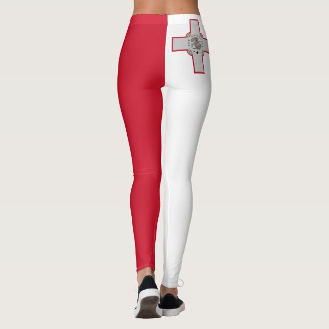 Flagga Malta Leggings (Baksida)