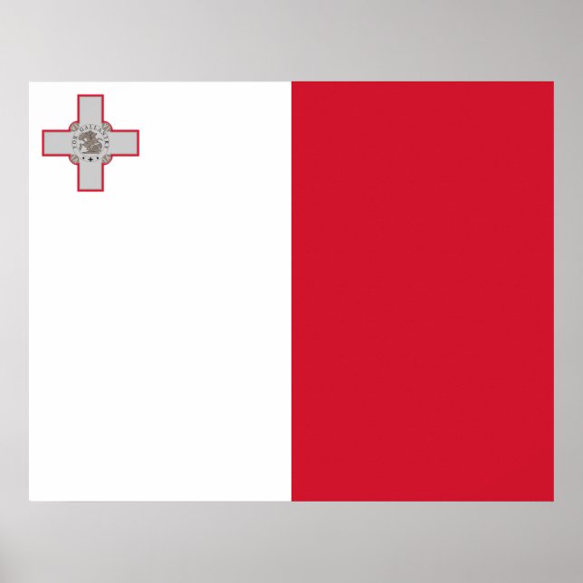 Flagga Malta Poster (Framsidan)