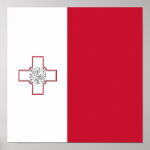 Flagga Malta Poster