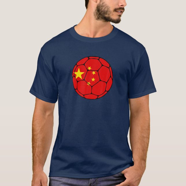 Flagga man i china Occar Team Supporter China  Man T Shirt (Framsida)