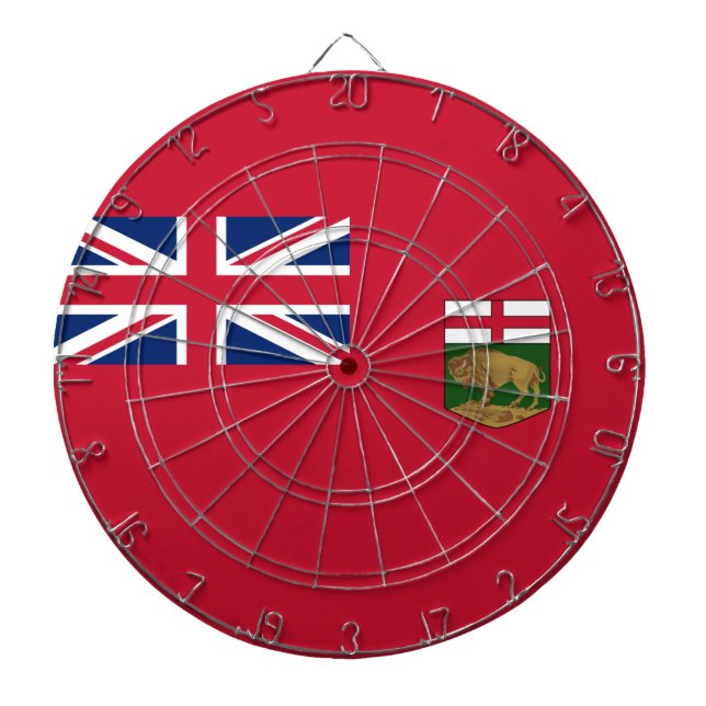 Flagga Manitoba Darttavla (Framsidan)