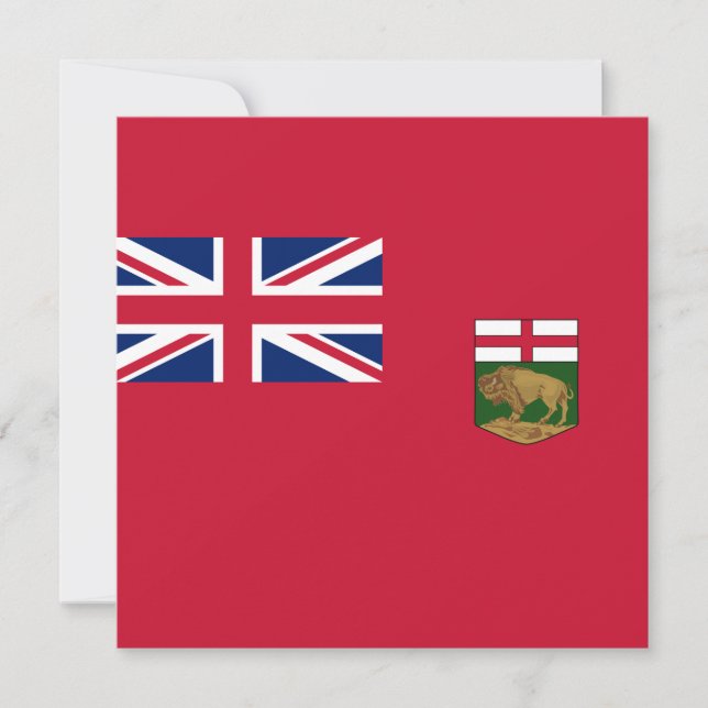 Flagga Manitoba Kort (Framsida)