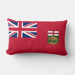 Flagga Manitoba Lumbarkudde