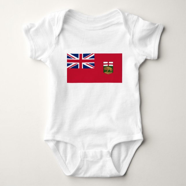 Flagga Manitoba T Shirt (Framsida)
