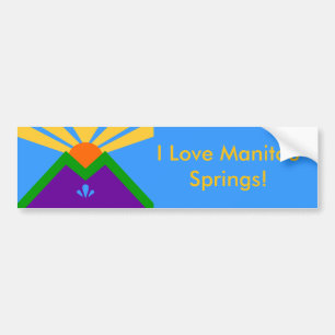 Flagga Manitou Vår, Colorado Bildekal