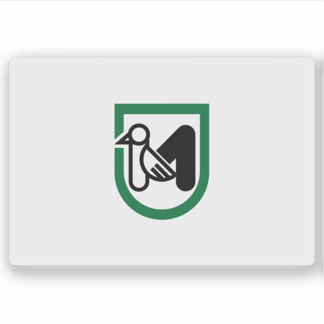 Flagga Marche, Italien Klistermärken (Framsida)