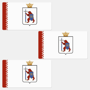 Flagga Mari El Klistermärke