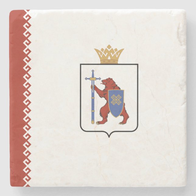 Flagga Mari El Stenunderlägg (Framsidan)