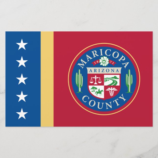 Flagga Maricopa County (Arizona) Brevpapper (Framsida)