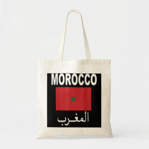 Flagga Marocko T-Shirt Moroccan Flaggor Gift Socce Tygkasse
