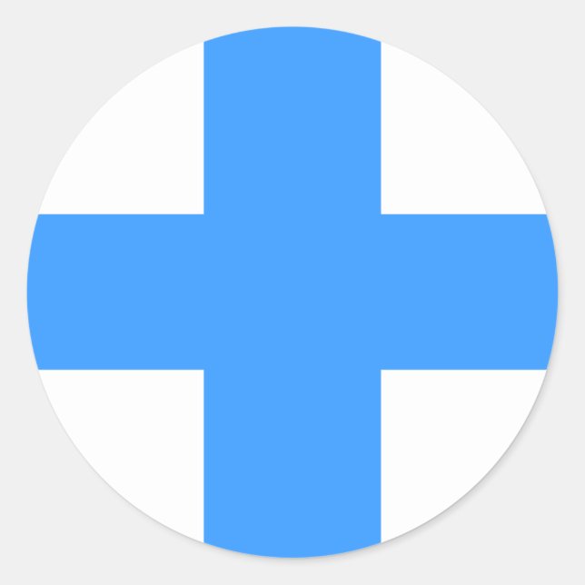 Flagga Marseille Runt Klistermärke (Framsida)