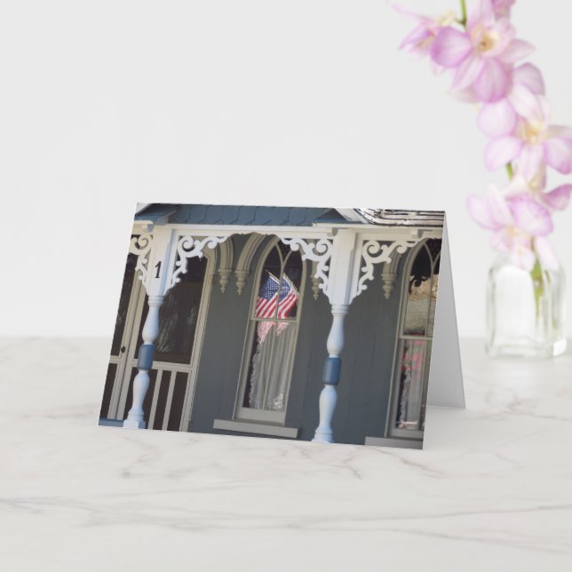 Flagga - Martha's Vineyard Card Kort (Orkide)