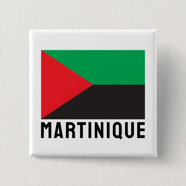 Flagga Martinique (2023) Knapp (Framsida)